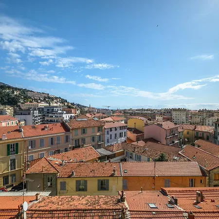 'l'alicante Proche' Gare, Terrasse, Vue Menton