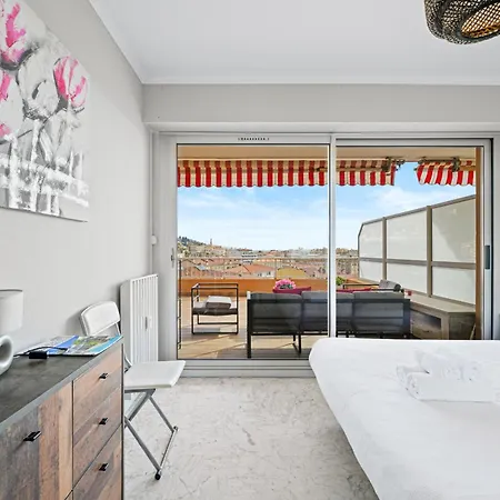 'l'alicante Proche' Gare, Terrasse, Vue Apartament Mentona