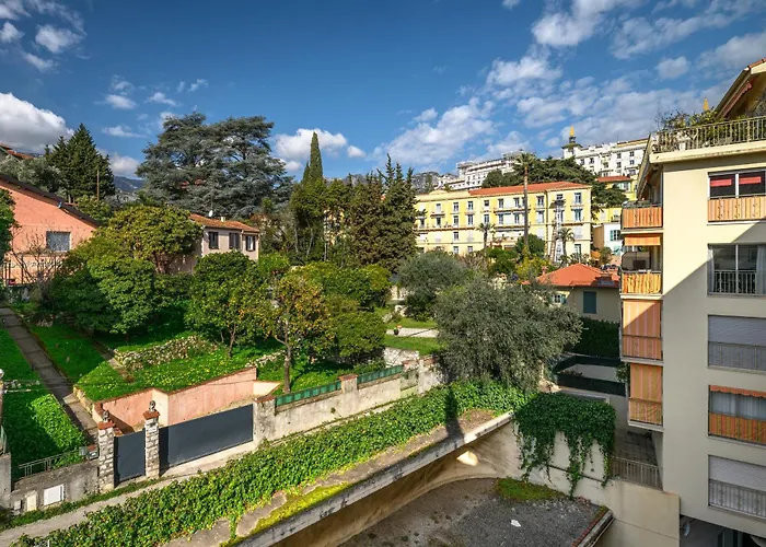'l'alicante Proche' Gare, Terrasse, Vue Menton